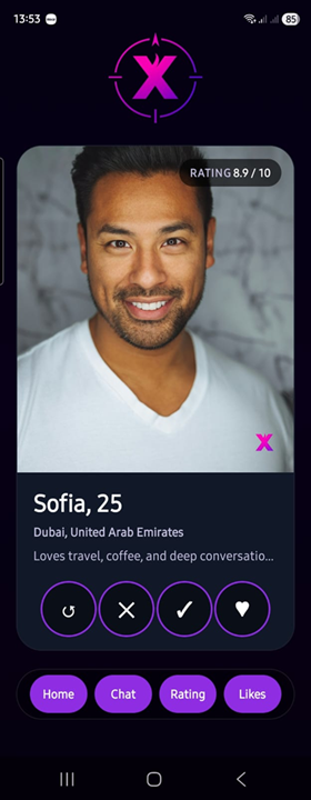 Xoner Swiping Screen