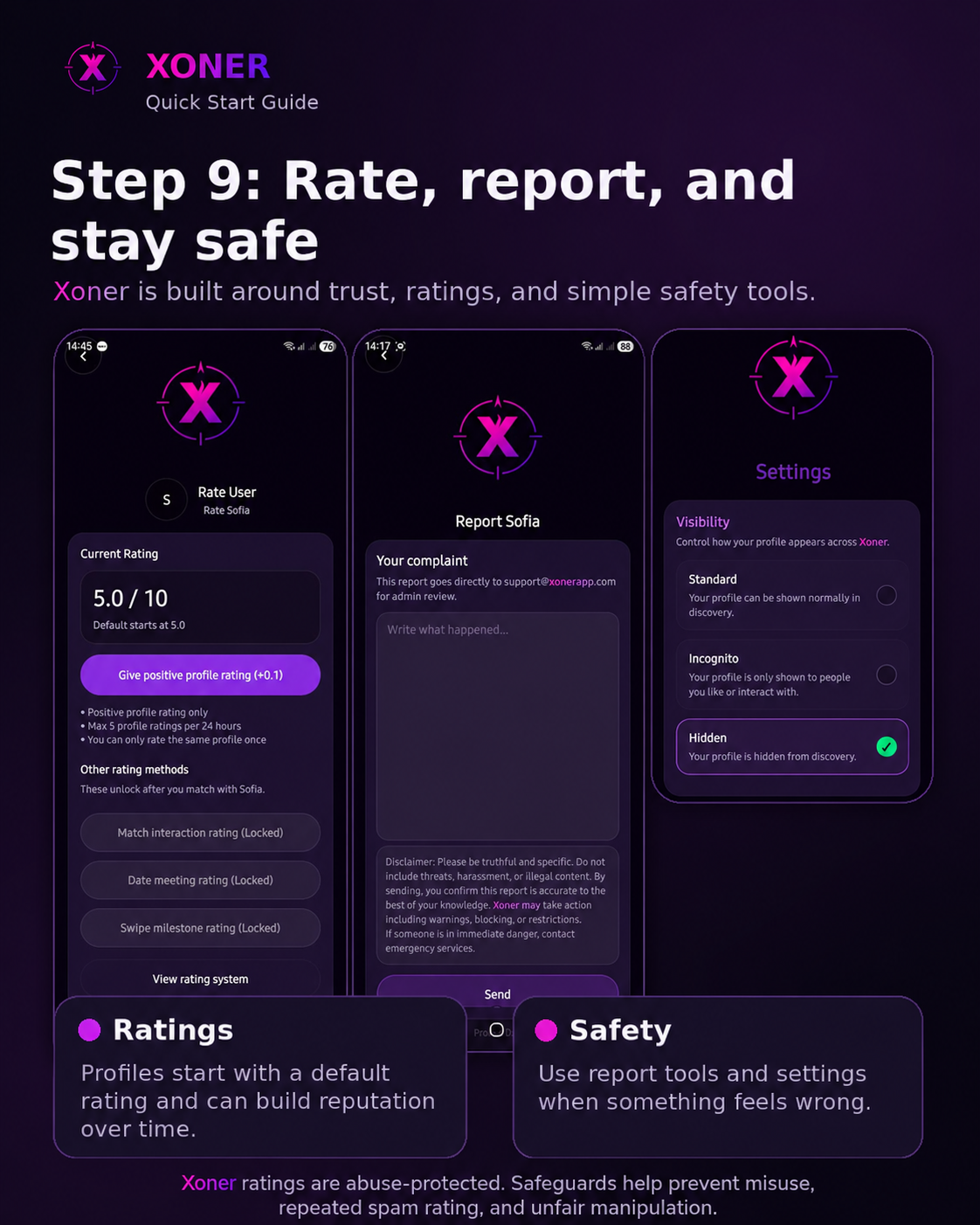 Abuse-protected ratings
