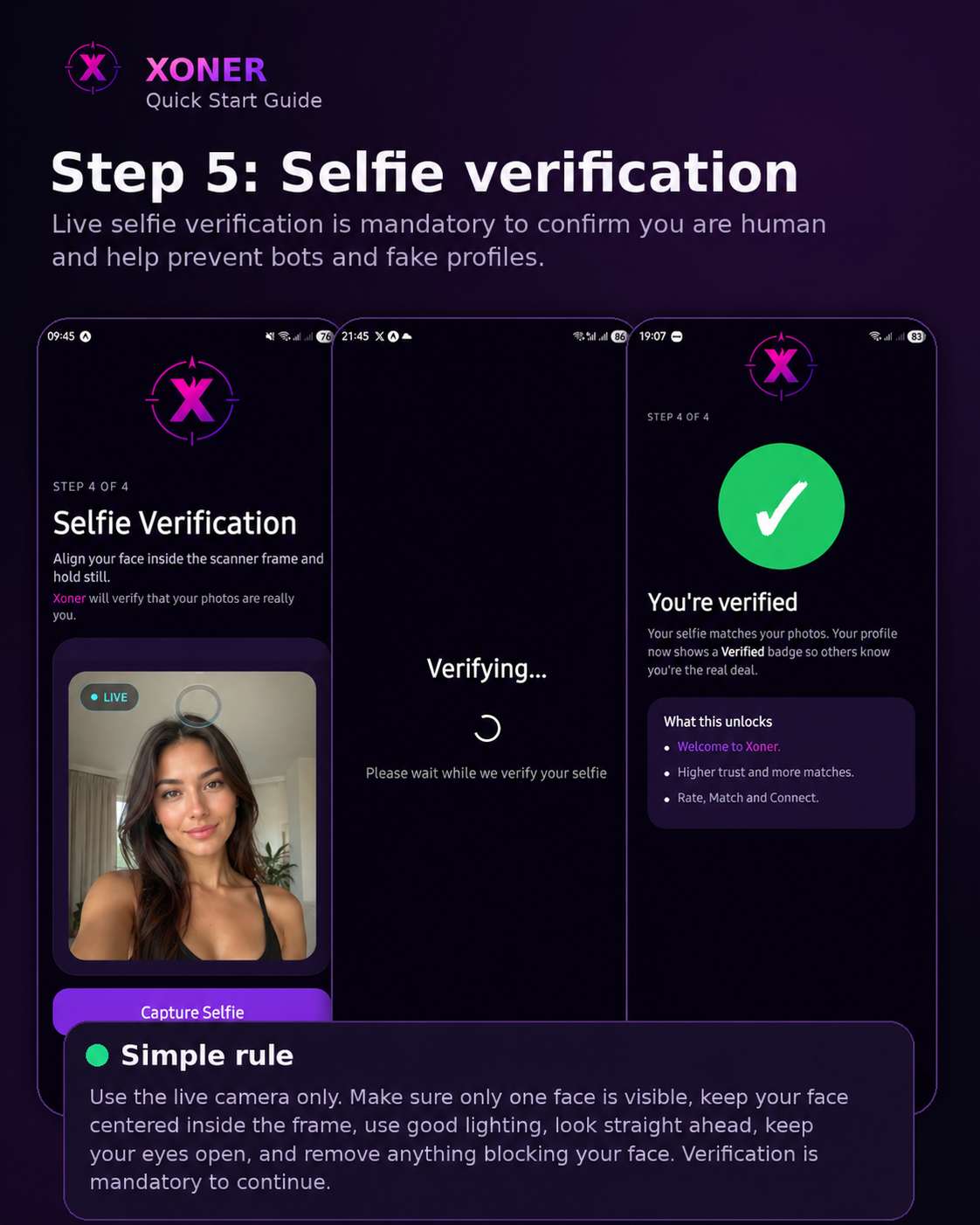 Verify with camera check
